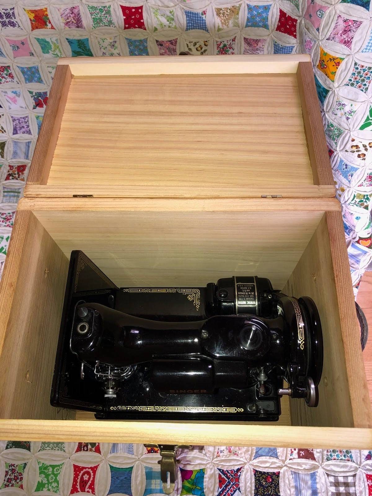 Singer Featherweight Sewing Machine Carrying Cases Made From PNW Red