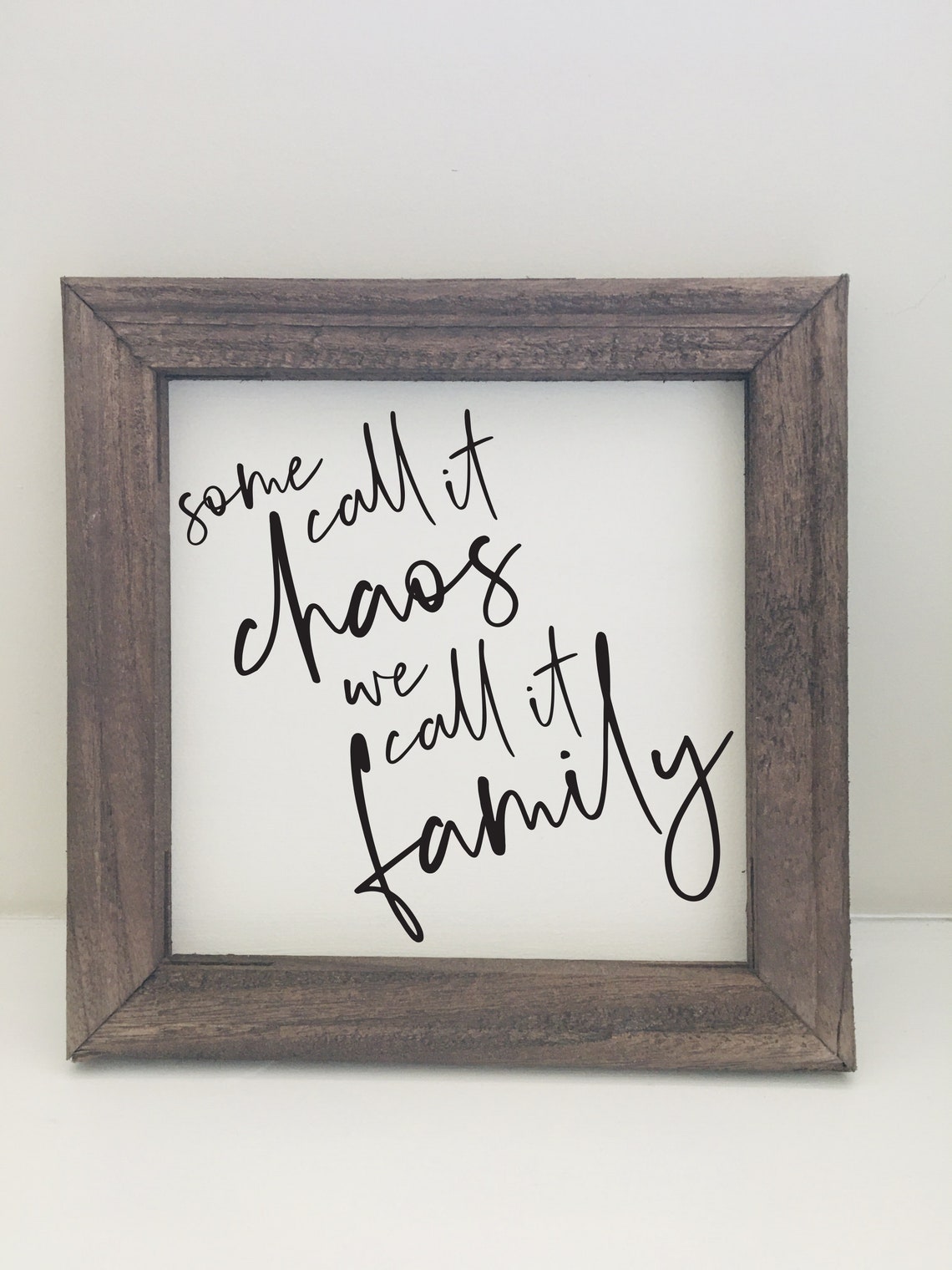 Family Quote Wall Art, Framed Wall Art, Canvas Frame, Funny Quote Sign