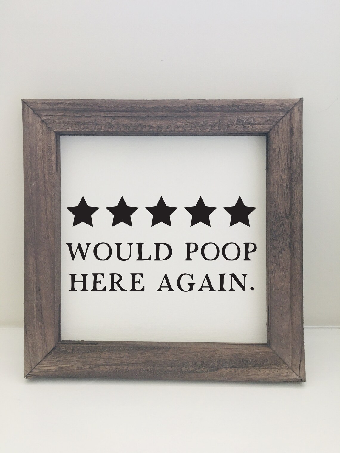 Funny Bathroom Wall Art, Framed Wall Art, Canvas Frame, Funny Quote