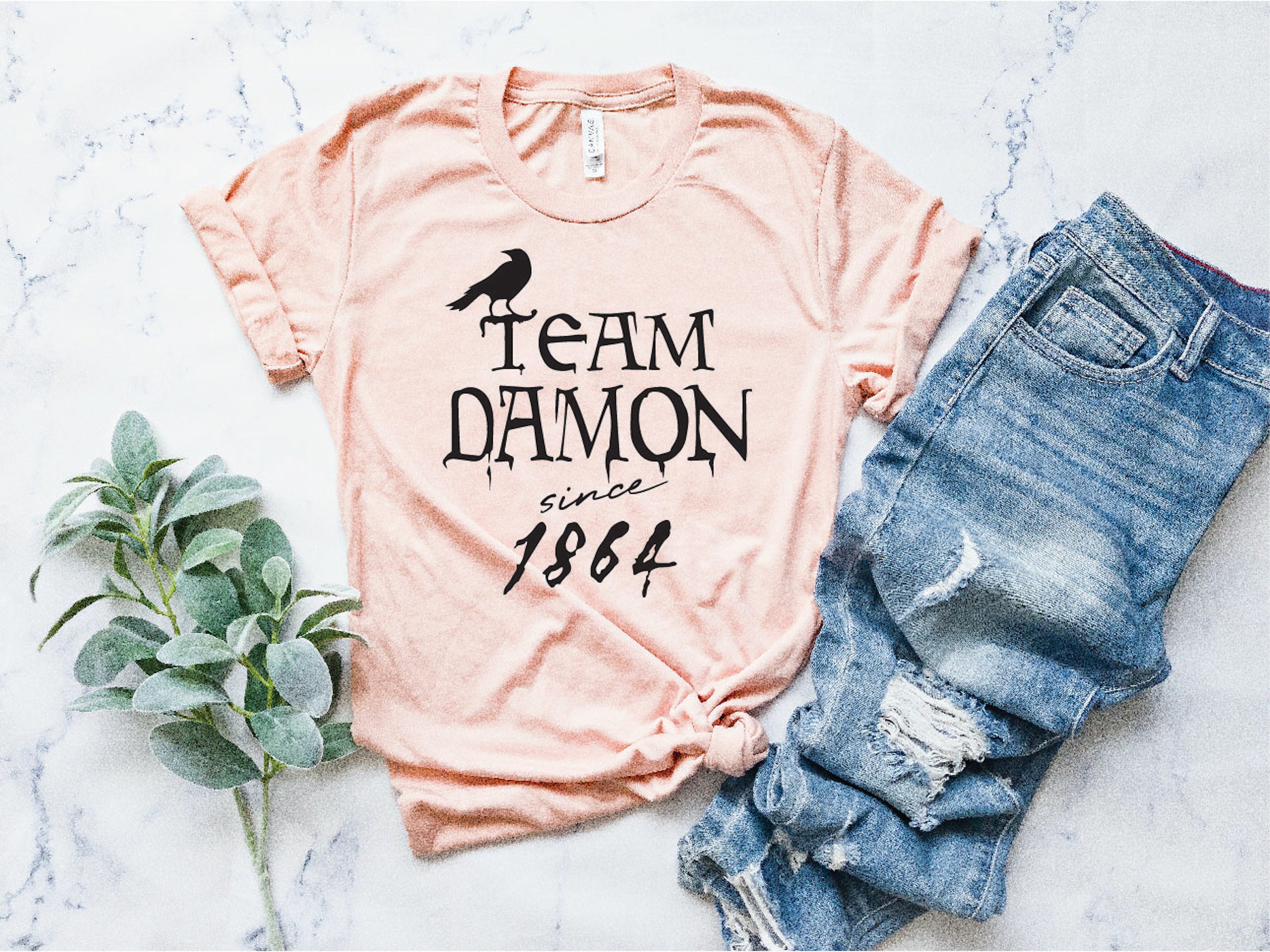 Discover Team Damon 1864 Hello Brother | Team Salvatore Shirt