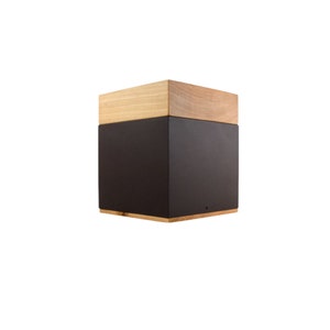 Contemporary Wood Urn, Poplar Wood Urn, Modern Cremation Urn, Box Urn, Modern Design Urn image 6