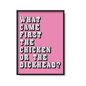 What Came First ? Print | Pretty Visitors Inspired Music Print | Indie Rock & Roll Lyric Posters | Unframed Indie Rock Print | Music Gifts |