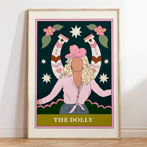 Dolly Tarot Card Art Print | Music Prints | Retro Wall Art | Lyric Prints | Dolly Quotes