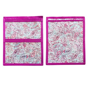 NUOVO Compact JW Ministry Organizer: Cartella di servizio leggera e supporto per iPad o tablet Pink/aqua paisley