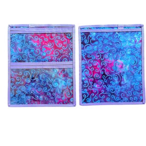 NUOVO Compact JW Ministry Organizer: Cartella di servizio leggera e supporto per iPad o tablet Pnk/prp w/ble swirls