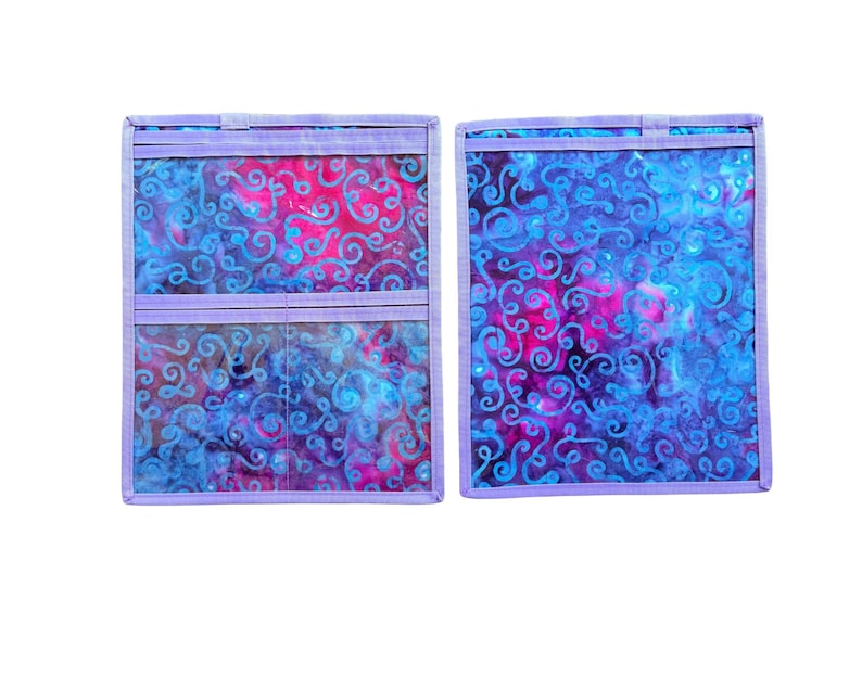NUOVO Compact JW Ministry Organizer: Cartella di servizio leggera e supporto per iPad o tablet Pnk/prp w/ble swirls