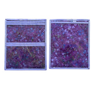 NUOVO Compact JW Ministry Organizer: Cartella di servizio leggera e supporto per iPad o tablet Purple w/blue flower