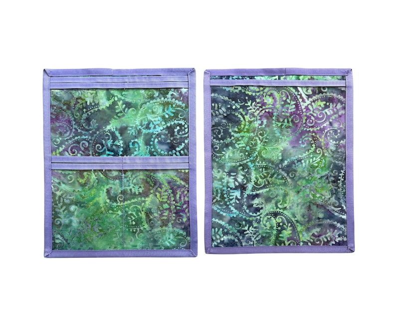 NUOVO Compact JW Ministry Organizer: Cartella di servizio leggera e supporto per iPad o tablet Navy/lime paisley