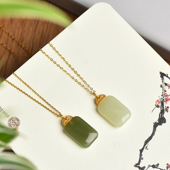 Hetian jade necklace deals