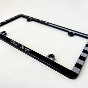 American Flag We The People, Billet Aluminum License Plate Frame