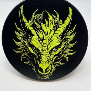 Dragon Billet Aluminum Trailer Hitch Cover. UV 4&quot; Round