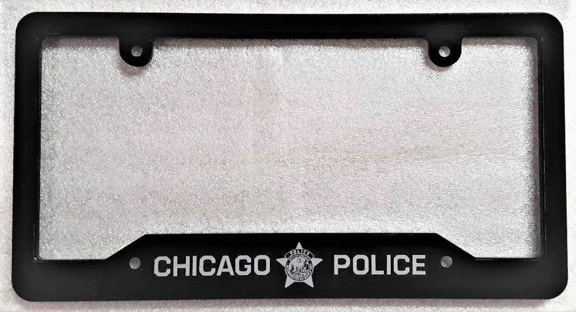 Chicago Police Billet Aluminum License Plate Frame FREE Etsy UK