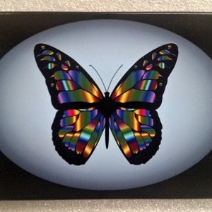 Butterfly Aluminum Trailer Hitch Cover. UV 3x5