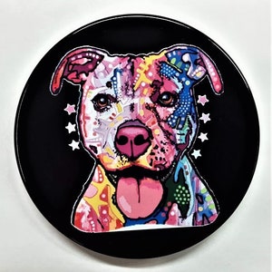 Pit Bull Aluminum Trailer Hitch Cover. UV 4&quot;  Round