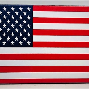 American Flag Aluminum Trailer Hitch Cover. UV 4x6