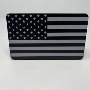 American Flag Billet Aluminum Trailer Hitch Cover. 4x6
