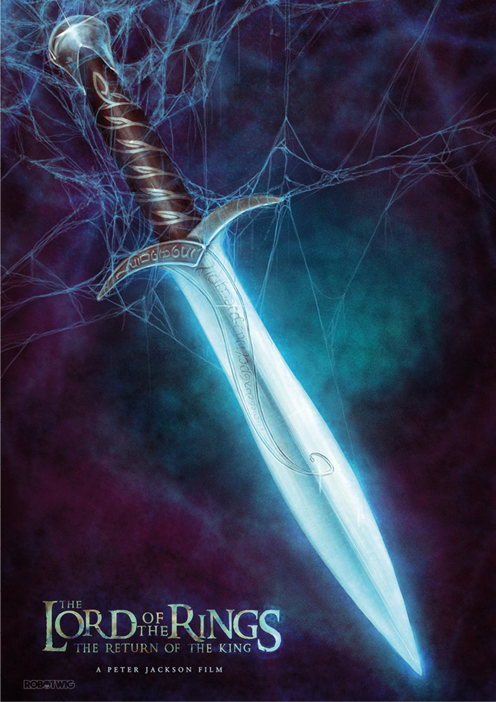 Lord of the Rings Sting Alternatives Filmposter Etsy