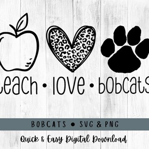Bobcats instant download file. You will receive a SVG & PNG file with transparent background. The file will be available to download once payment is confirmed.