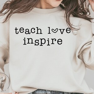 Teach Love Inspire SVG, Friday Teacher Shirts svg, Kindergarten svg, Preschool svg, Preschool Teacher svg, 3rd grade insegnante svg,insegnante svg