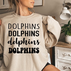 Dolfijnen SVG, teamsport shirts, gameday SVG, school mascotte SVG, teamgeest SVG, dolfijnen mascotte SVG, dolfijnen PNG, school geest SVG