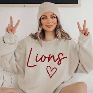 Lions SVG, Lagsporttröjor, Matchdagssvg, Lions Cheerleading-svg, Laganda-svg, Lärarsvg, Skolanda-svg, Fotbollsmamma-svg, Lions png