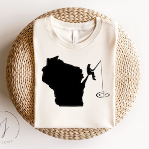 Fishing svg, Fisherman svg, Fish svg, Wisconsin, Fish Hook svg, Cricut svg, Fishing Lure svg, Fishing Shirt, Wisconsin svg, Wisconsin Shirt