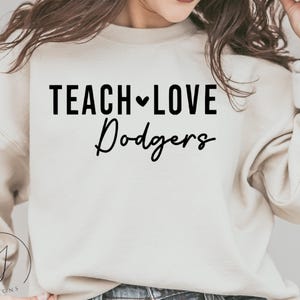 Dodgers SVG, School Spirit svg, School spirit Shirts, Gameday Svg, Teacher Life png, Football Mom svg, Dodgers png, Dodgers Football