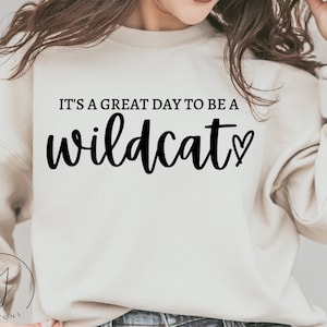 Wildcat SVG, Lagsporttröjor, Matchdagssvg, Wildcat Basketballsvg, Lagandasvg, Wildcat-logotyp, Skolandasvg, Fotbollsmammasvg