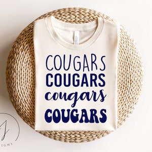 Cougars SVG, Team Sport Shirts, Gameday Svg, Cougars Cheer svg, Team Spirit svg, School Spirit svg, Football Mom svg, Cougar SVG