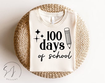 100th Day of School svg, 100 Days of School, 100 Days of School Shirt, 100 Days of School png, 100 Days Brighter, School svg, Teacher svg