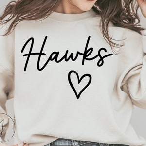 Hawks instant download file. You will receive a SVG & PNG file with transparent background. The file will be available to download once payment is confirmed.