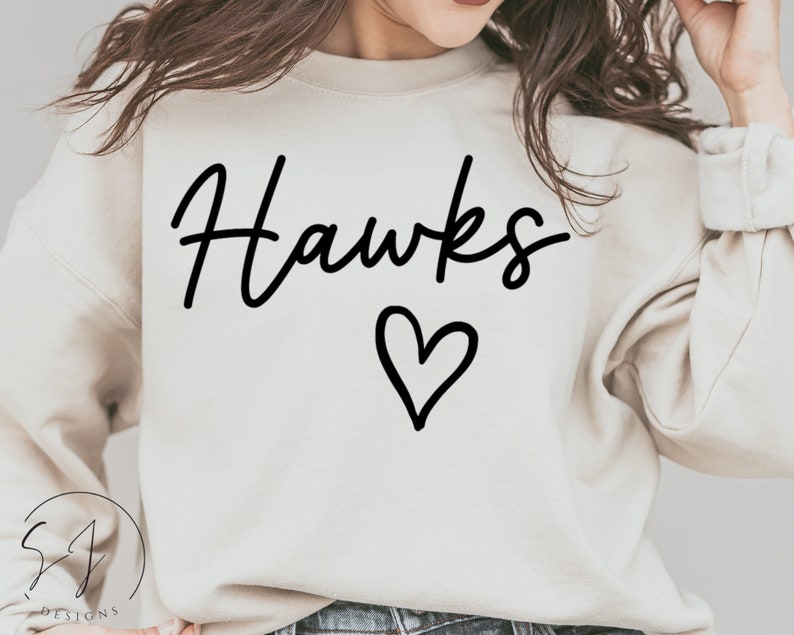 Hawks instant download file. You will receive a SVG & PNG file with transparent background. The file will be available to download once payment is confirmed.