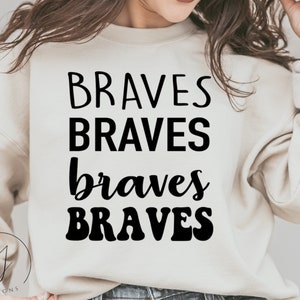 Braves SVG, Team Sport Shirts, Gameday Svg, Braves Cheer svg, Team Spirit svg, Teacher svg,School Spirit svg,Football Mom svg,Braves png