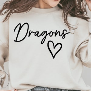 Drache SVG, Drachen SVG, Teamsport-Shirts, Spieltag-Svg, Fußball-Mama-Svg, Schulmaskottchen-Svg, Baseball-Mama-Svg, Softball-Mama-Svg