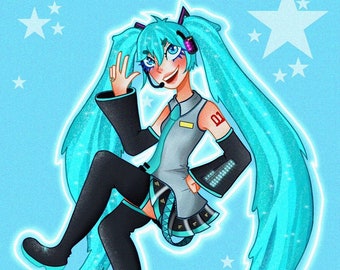 Hatsune Miku Art Print