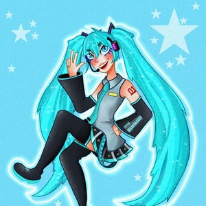 Hatsune Miku Art Print
