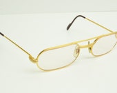 Cartier Must Louis Oval Eyeglasses 55 20 140 Gold Plated Vintage Rx Glasses 0p9648