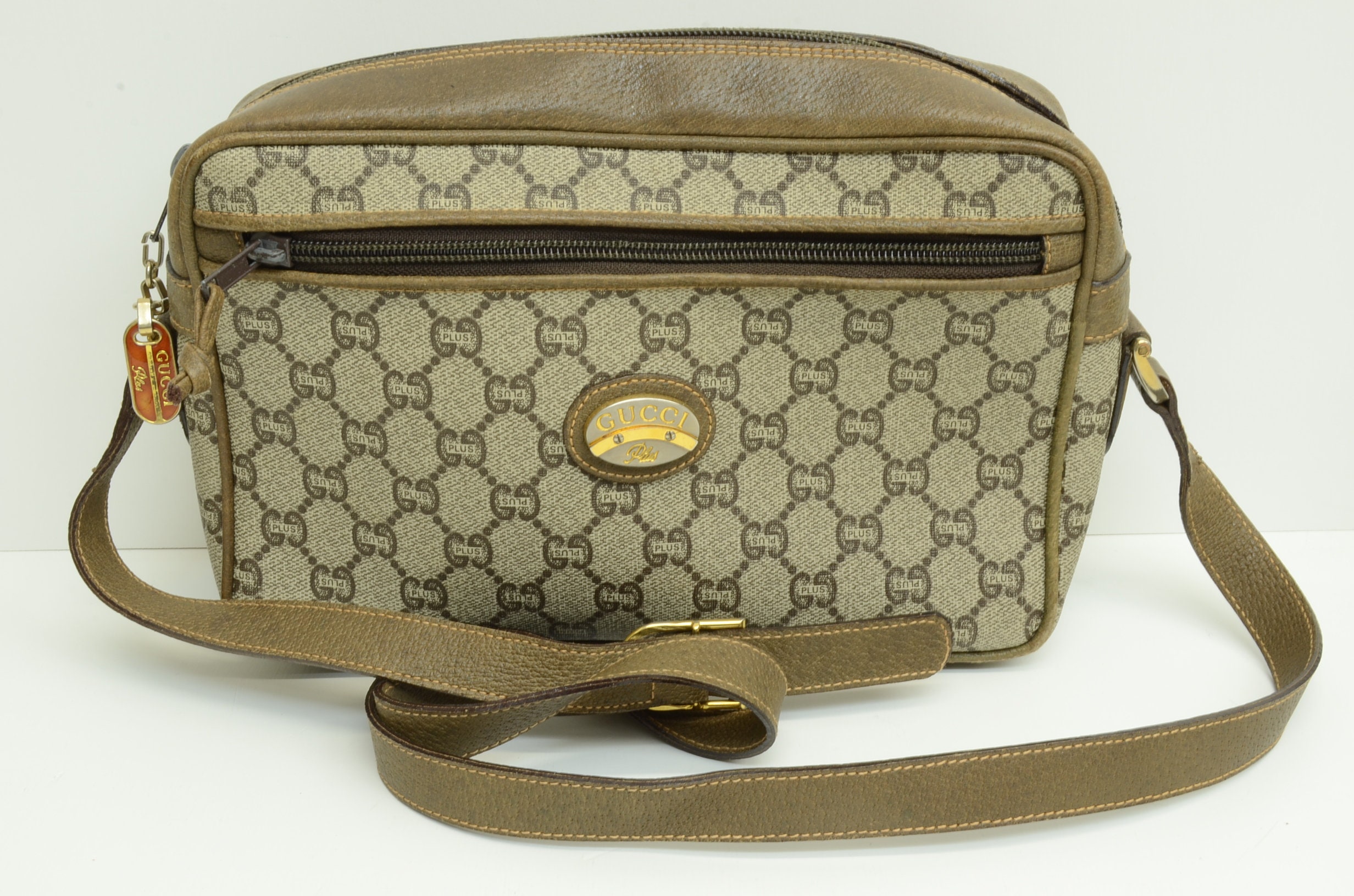 Authentic Gucci Monogram Plus Signature Vintage Guccissima Authentic Gucci Monogram Plus Signature Vintage Guccissima