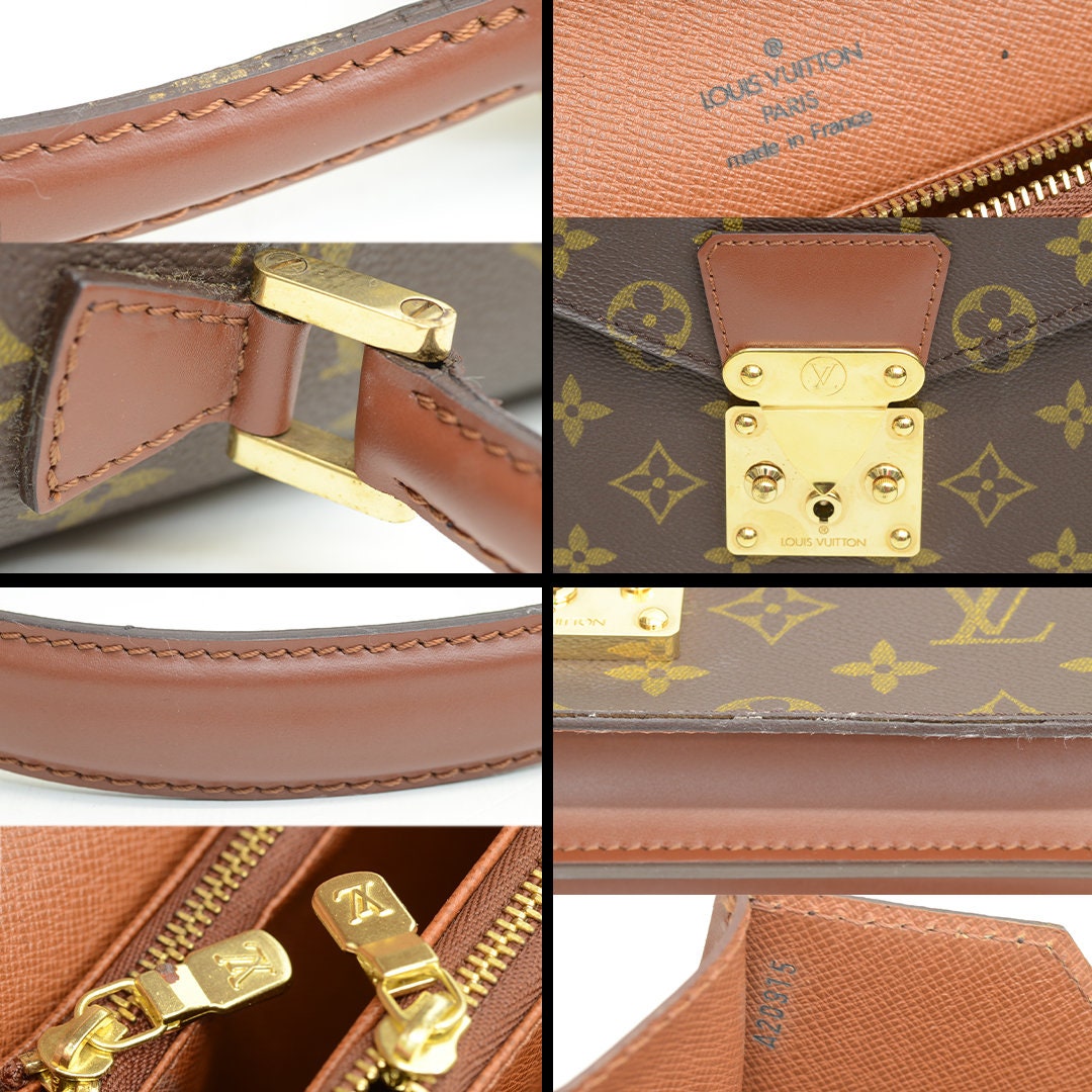 Authentic Louis Vuitton Concorde Vintage Leather Handbag Authentic Louis Vuitton Concorde Vintage Leather Handbag