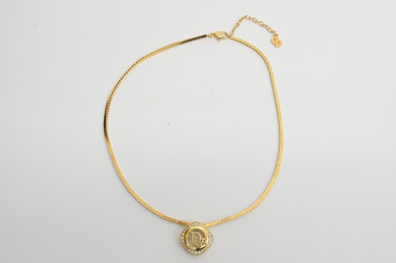 Authentic Christian Dior Necklace Signature Monogram Authentic Christian Dior Necklace Signature Monogram