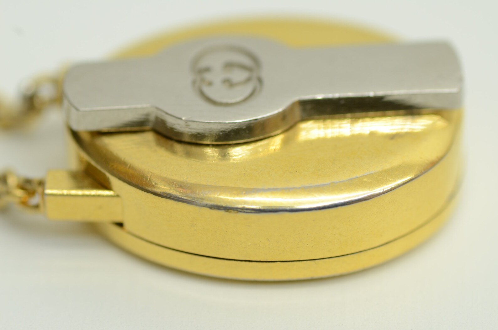 Authentic Gucci Gold GG Logo Twist Lock Key Ring Holder Charm Etsy