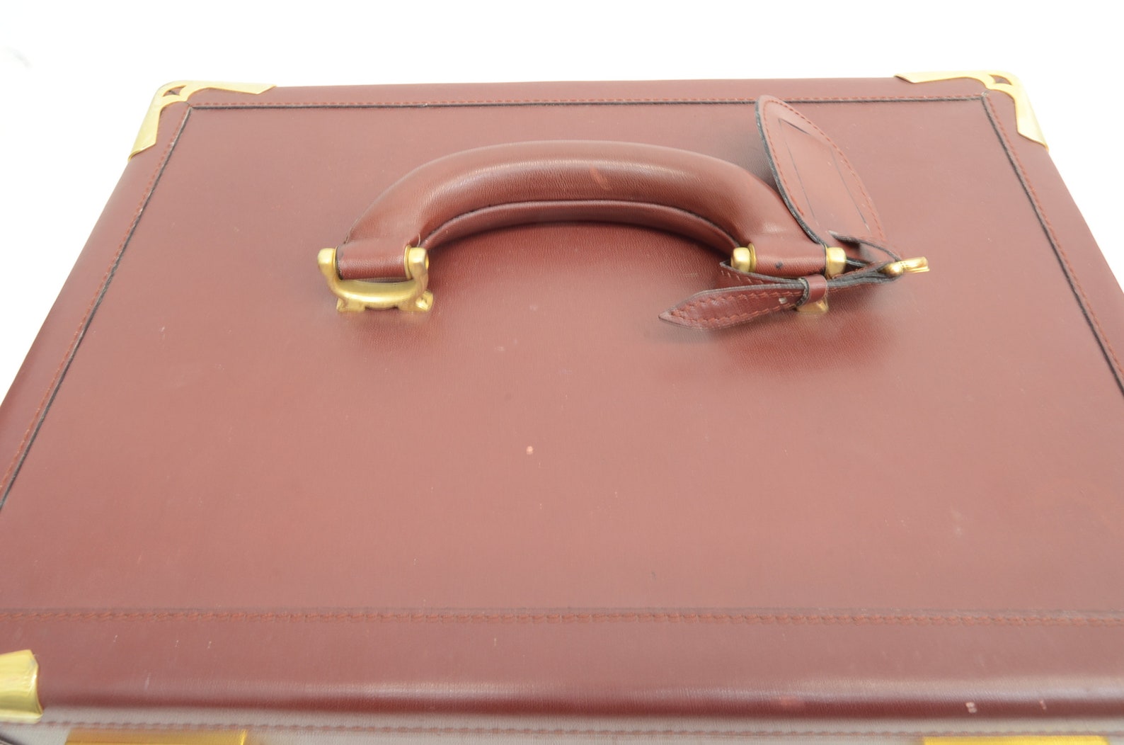 Authentic Cartier Vintage Jewelry Box Must de Burgundy Leather Etsy