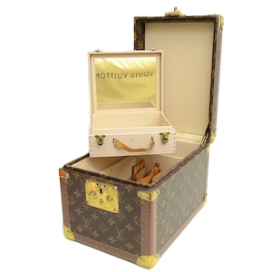 Authentic Louis Vuitton Boite Flacons Vanity Case Vintage Monogram Signature Logo Travel 2 1029910