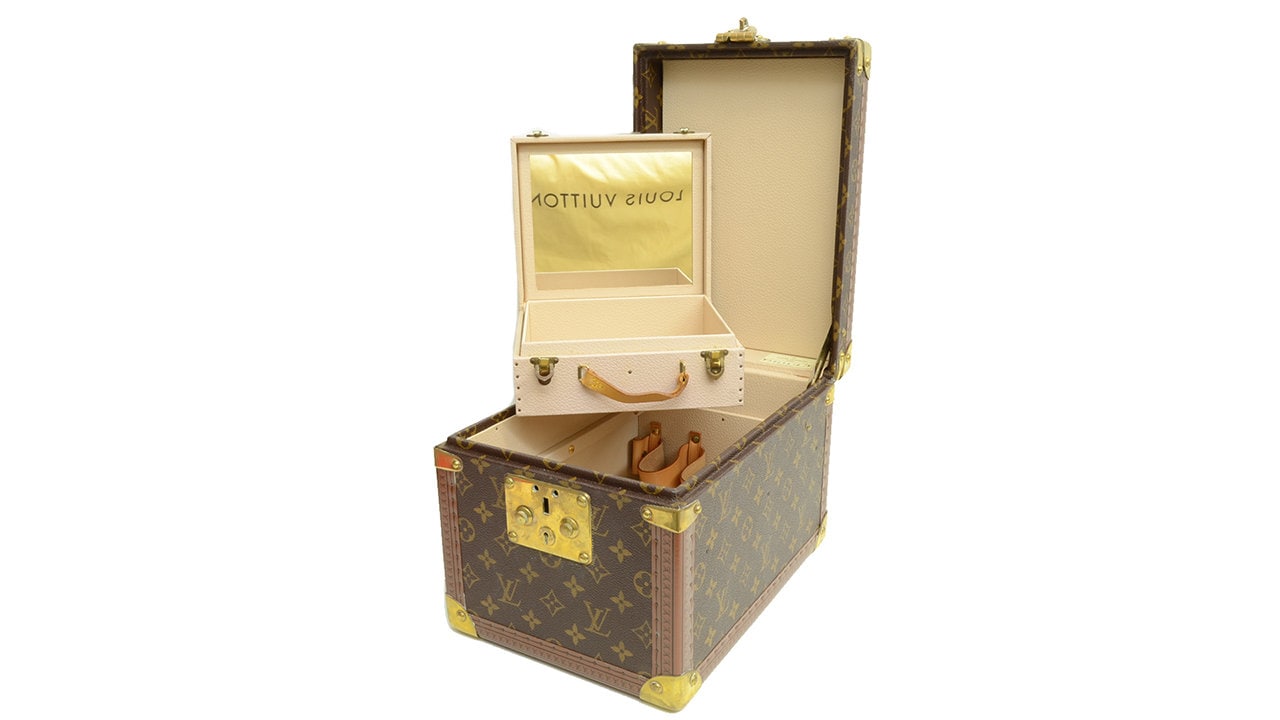 Authentic Louis Vuitton Boite Flacons Vanity Case Vintage Monogram Signature Logo Travel 2 1029910