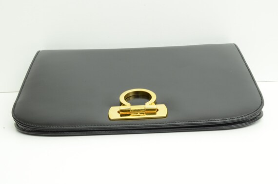 Authentic Salvatore Ferragamo Gancini Logo Purse … - image 3