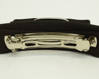 【関税&送料込】Salvatore Ferragamo Black Fabric Hair Clip Salvatore Ferragamo Hair Clip