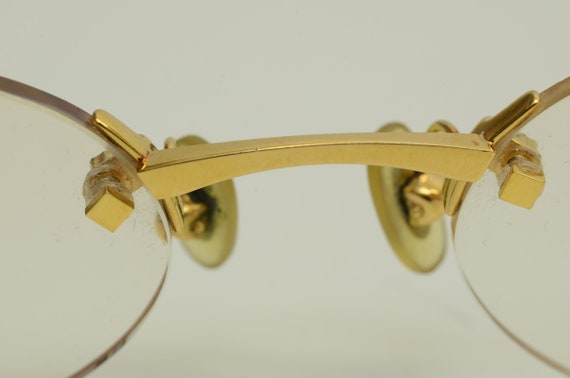 Authentic Cartier Rimless Sunglasses 50 19 135b B… - image 7