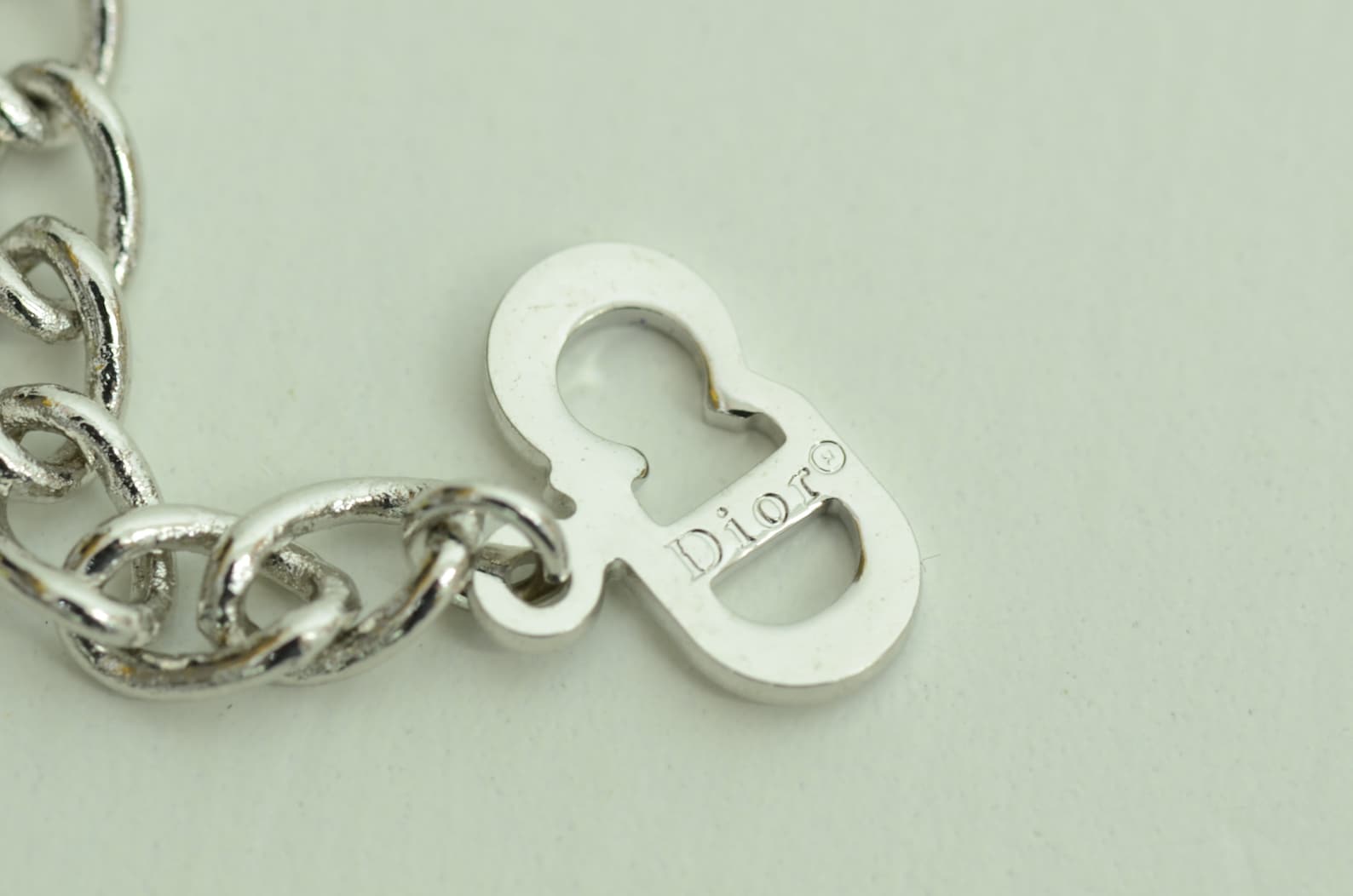 Authentic Christian Dior Necklace Monogram Emblem Signature Etsy