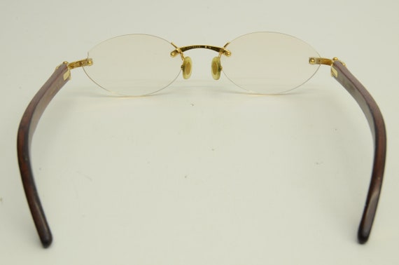 Authentic Cartier Rimless Sunglasses 50 19 135b B… - image 3
