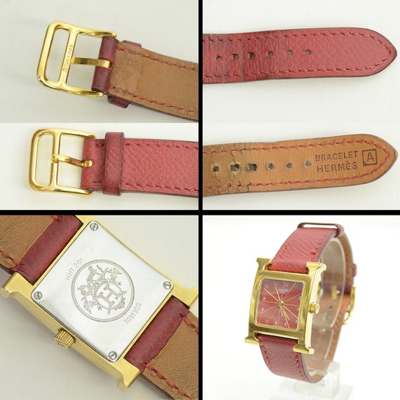 Hermes leather watch strap hotsell